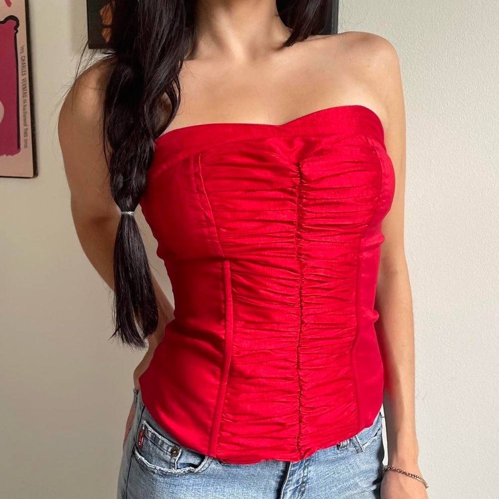 2000s bustier tube top